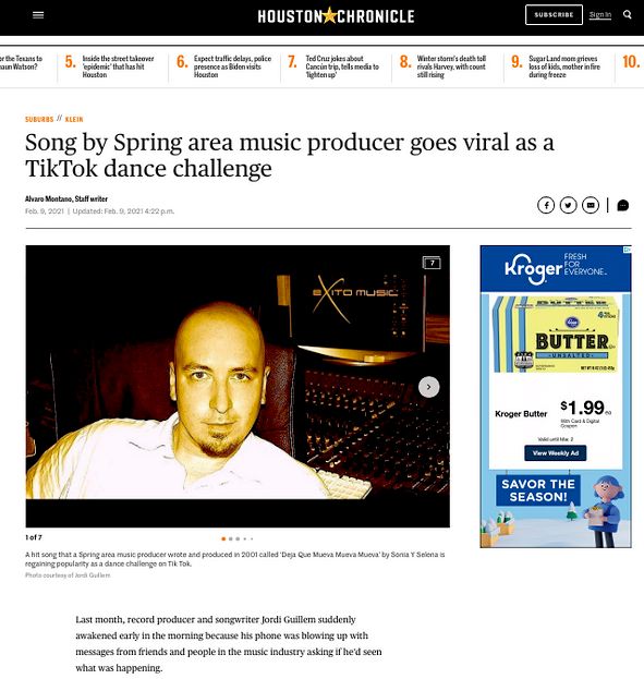 Article Houston Chronicle - Viral Hit TikTok
