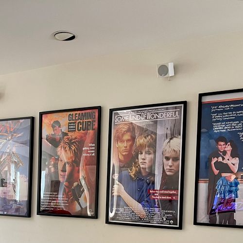 Lenny hung some movie posters for me in my living 