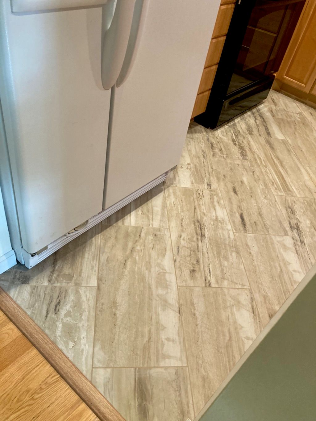 Installed new kitchen floor turned out beautiful. 