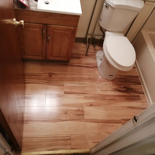 very clean and professional. did laminate flooring