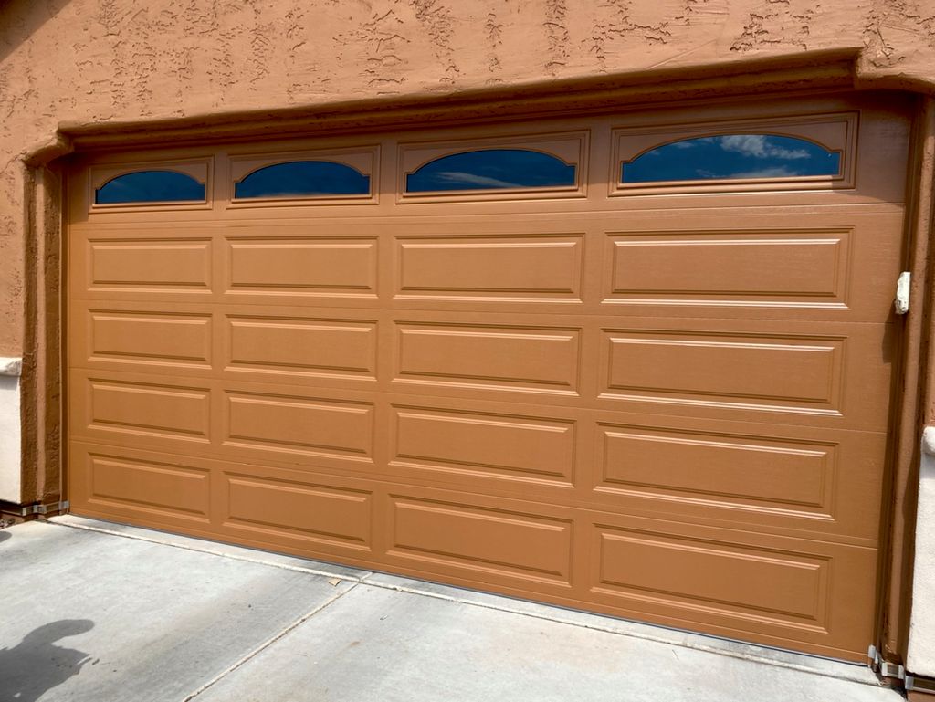 They did a great job! Painted my garage door. I wo