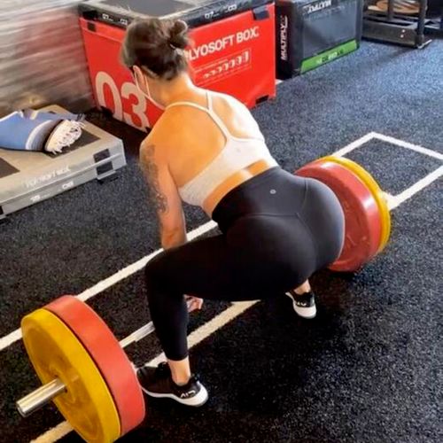 Plated Deadlifts for total body 