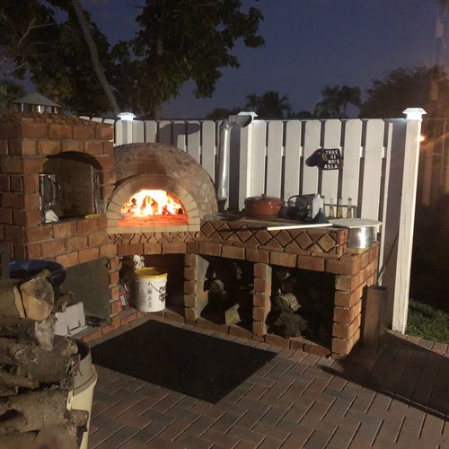 I highly recommend him, my outdoor kitchen is amaz