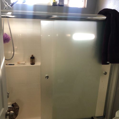 Installed  shower doors good work and fast