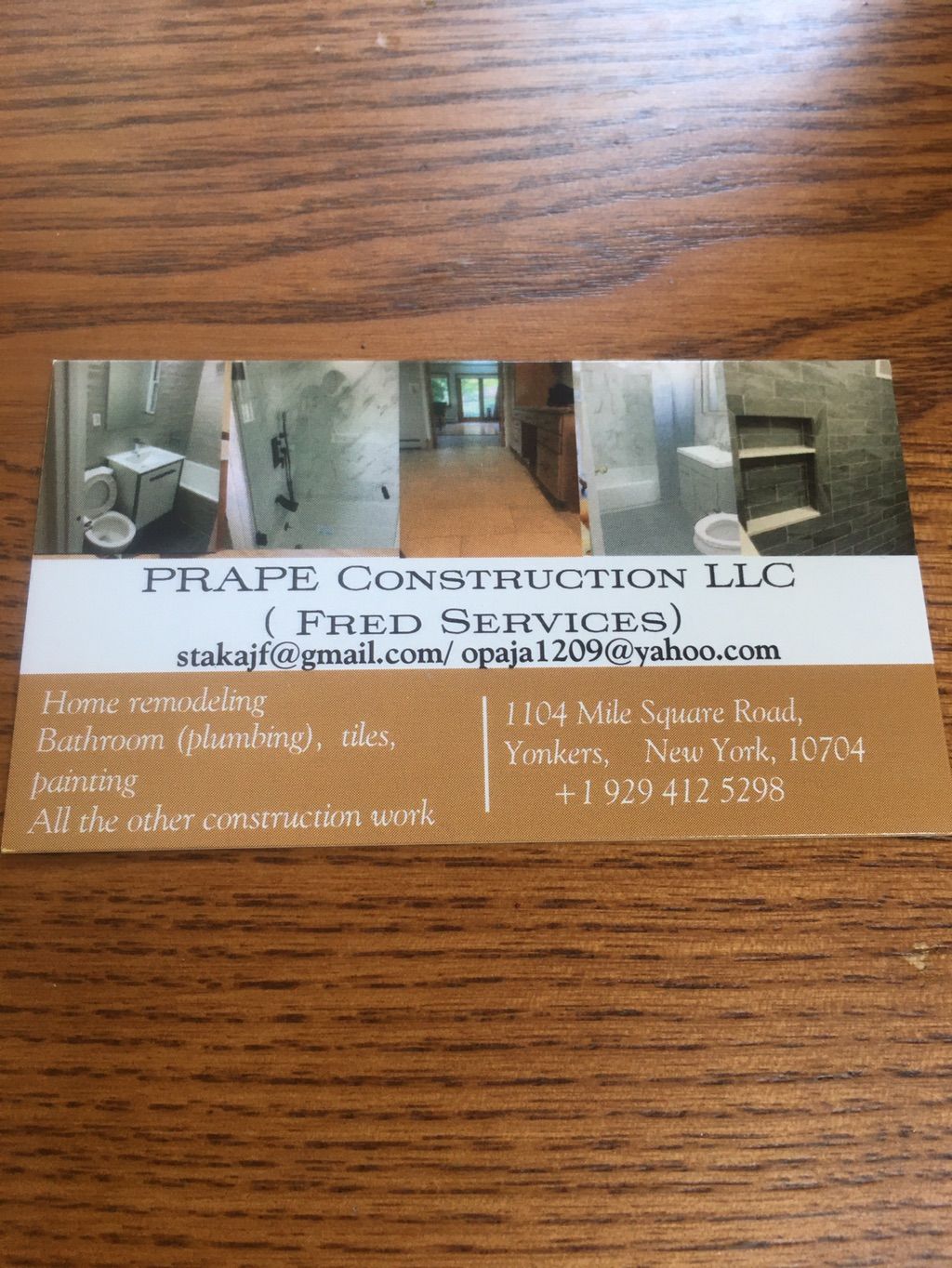 PRAPE CONSTRUCTION LLC