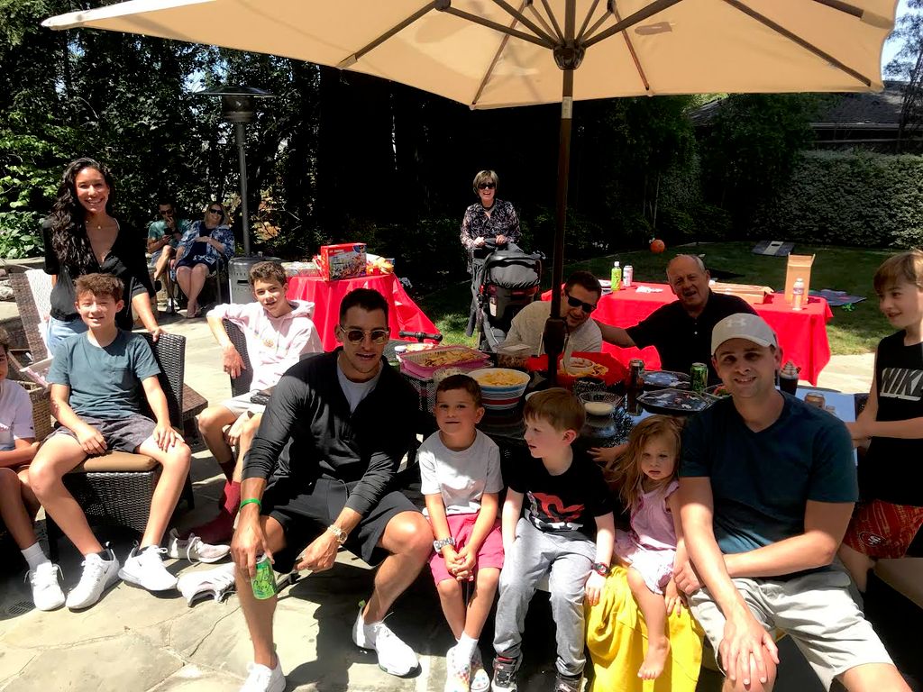 great outdoor party in the heat..
