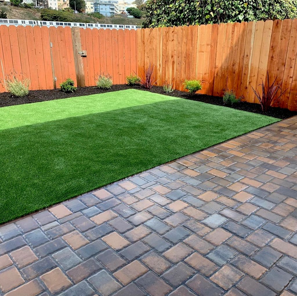 Milan pavers and turf