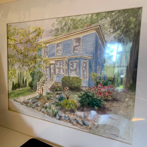 Linda produced the most gorgeous watercolor of our