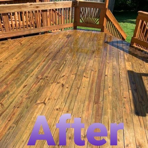 I had a deck I needed power washed quickly so that
