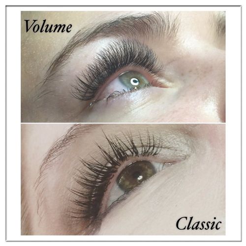 Difference between volume lashes and classic indiv
