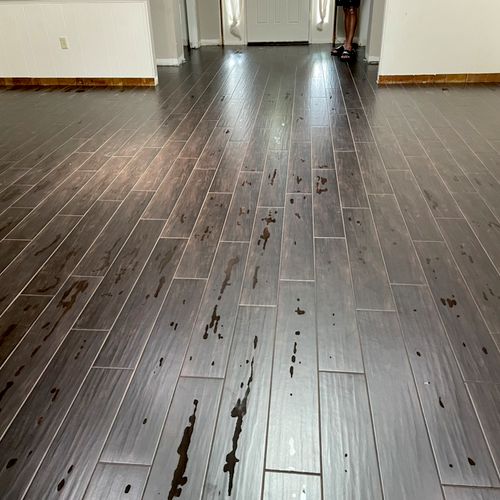 Great tile work installed in my foyer, family room