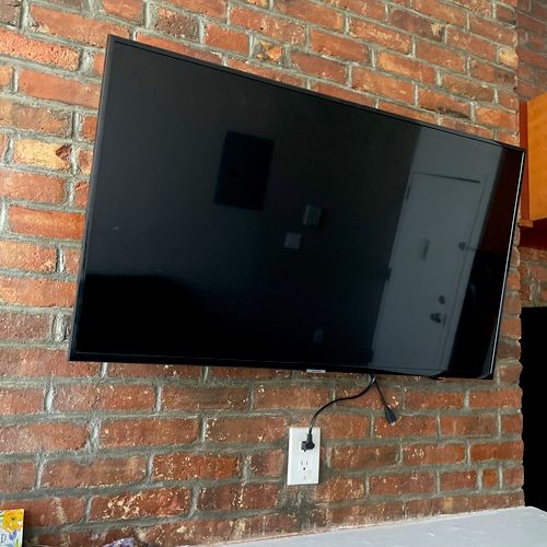 Great job on my brick wall tv install! Job was don