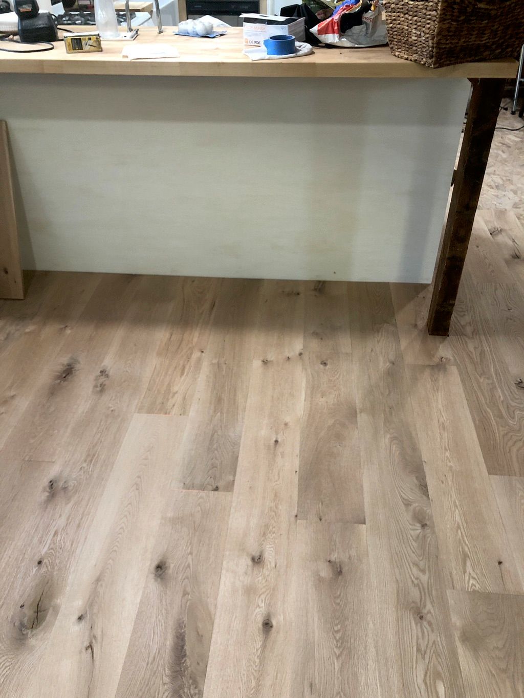 After flooring