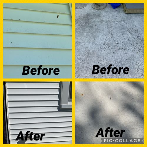 I received a power washing service from Harlee’s H