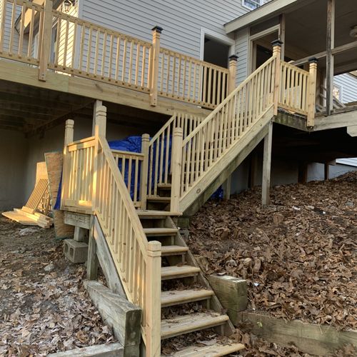 New stairs/railings