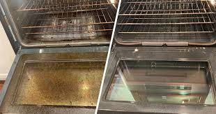 Before/After Oven Cleaning
