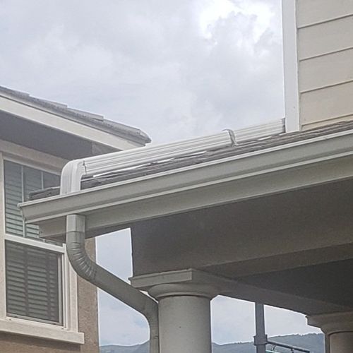 I had a missing 1st story downspout that was allow