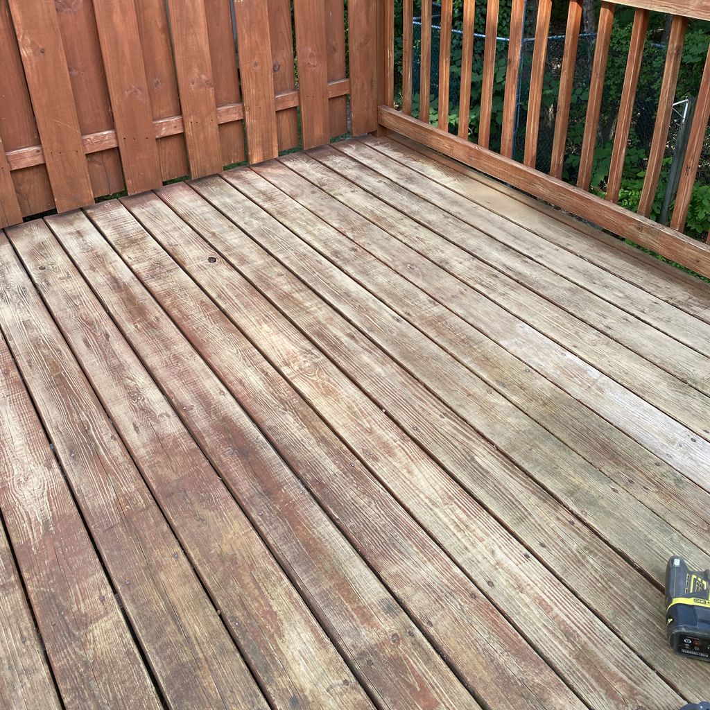 Deck Staining and Sealing project from 2021