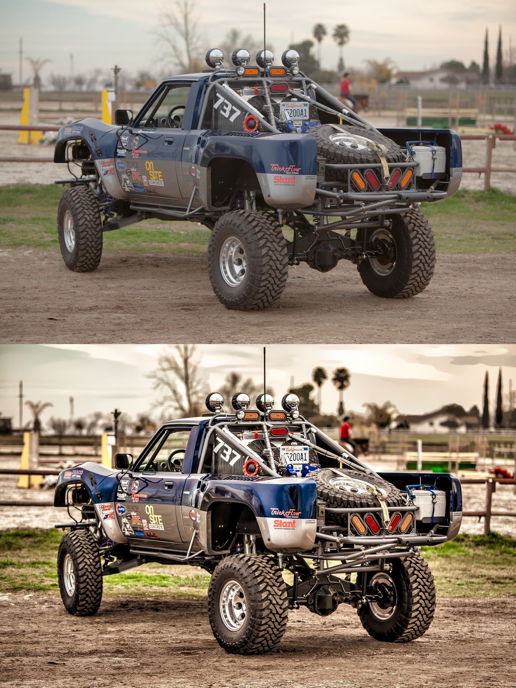 Racing truck photo enhancement