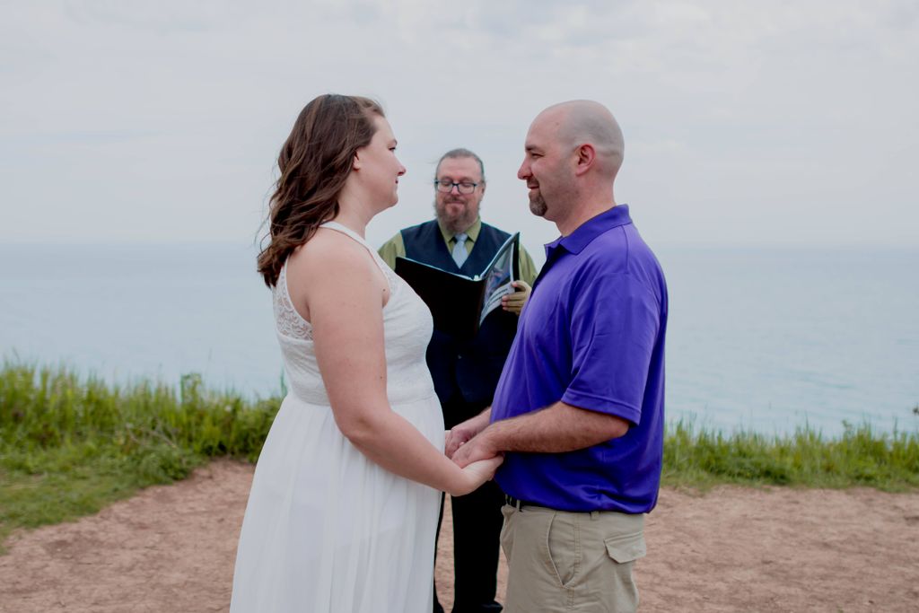 Thank you so much for officiating our wedding!  We