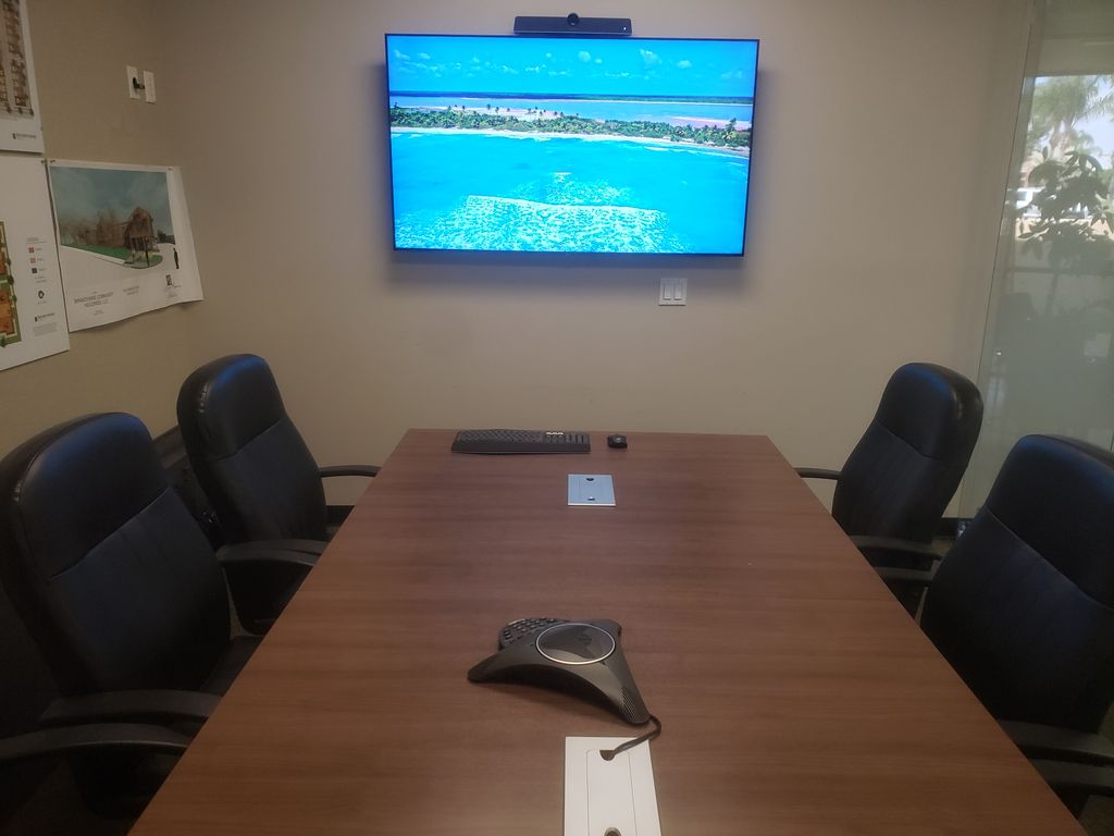Conference Room TV and camera installation.