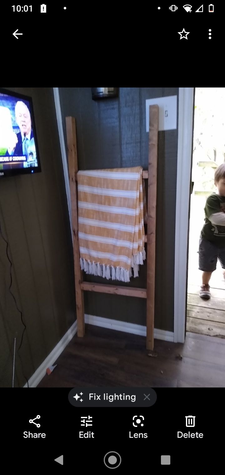 ladder inside treehouse we built 