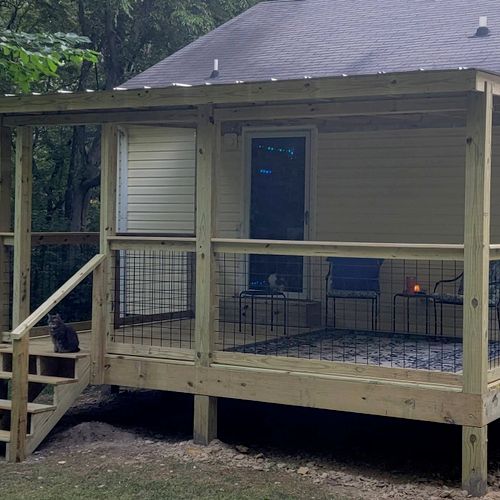 Wesley and his team just completed my covered deck