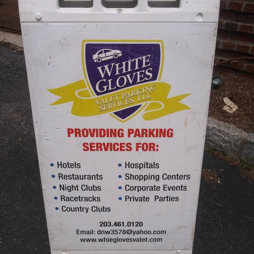 white Gloves valet parking