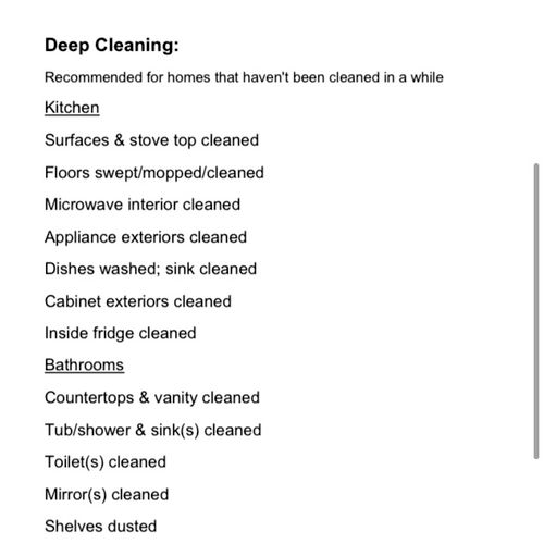 Deep cleaning 1
