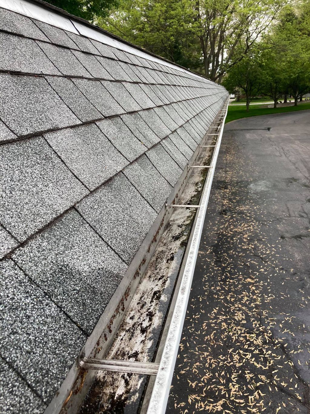 This is after one of our gutter cleans