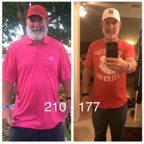 David achieved his healthiest weight in 2 months o