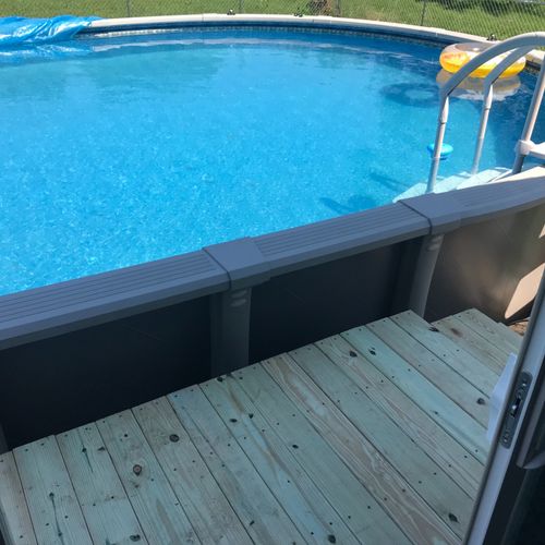 Love my little pool deck!