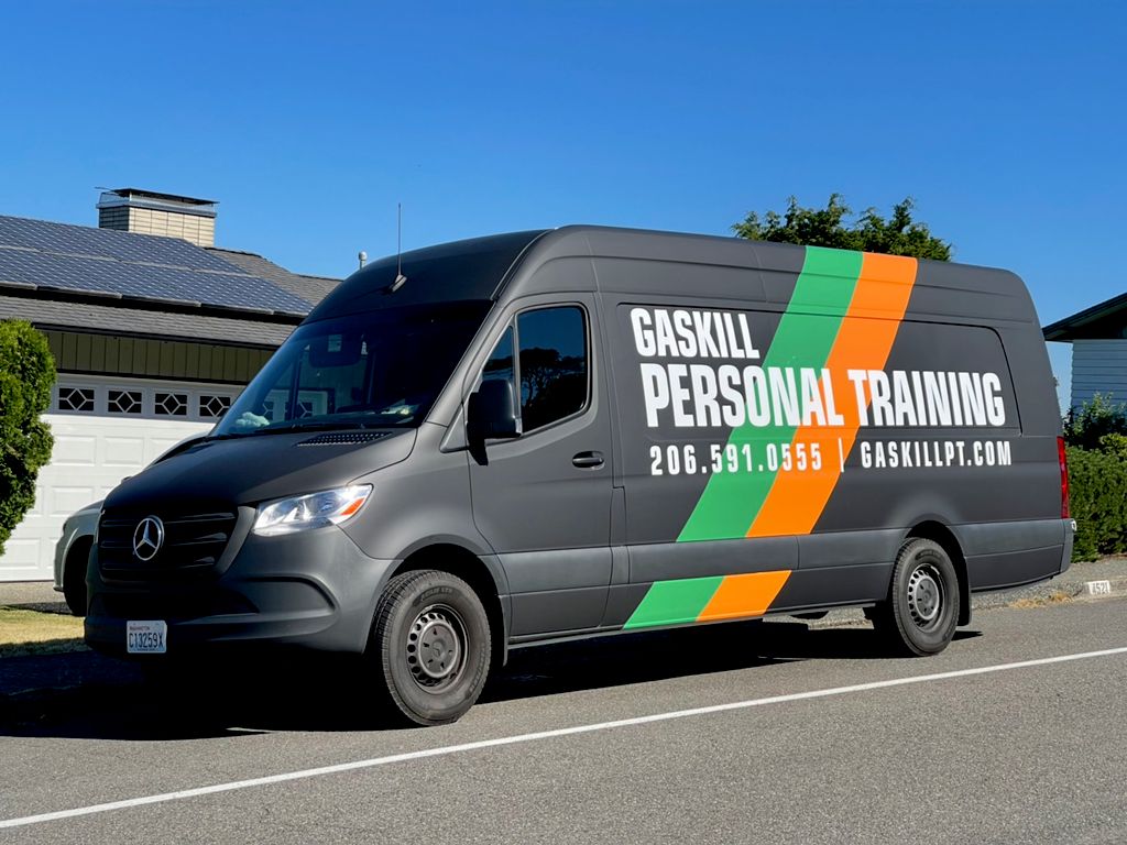 Our vans full of equipment, bring the gym to your 