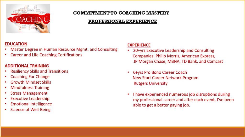 TRAINING & EXPERIENCE