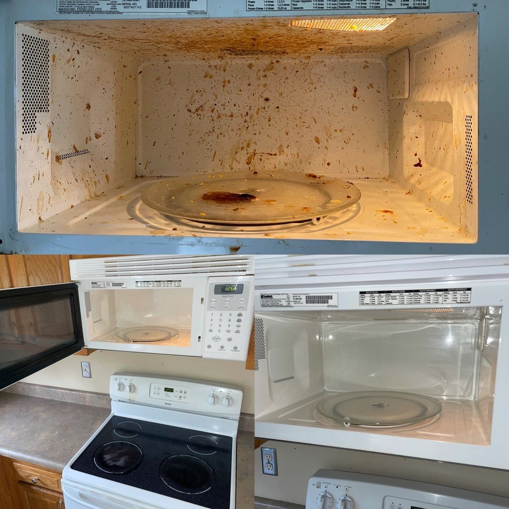 Microwave cleaning! (Before and After) 