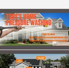 Tony’s home pressure washing