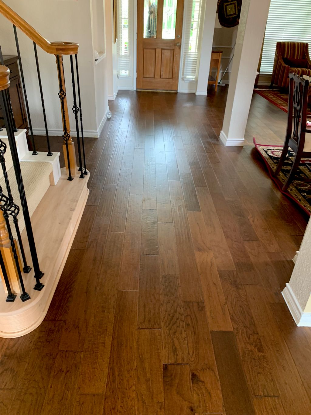 New engineered hardwood with a new first step