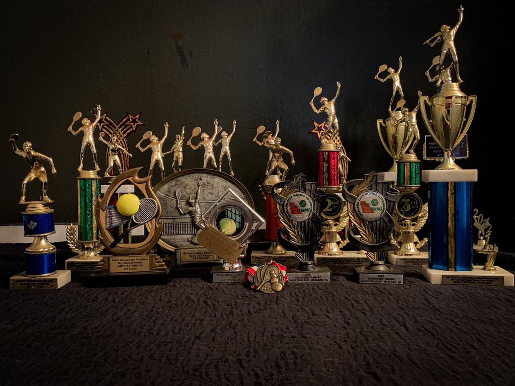 Hardwork and dedication! My trophies from ages 14-