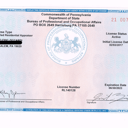 Pennsylvania Certification