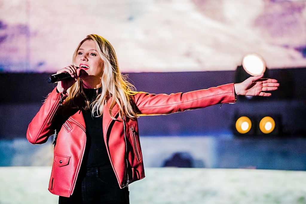 Leading worship at Vous Church