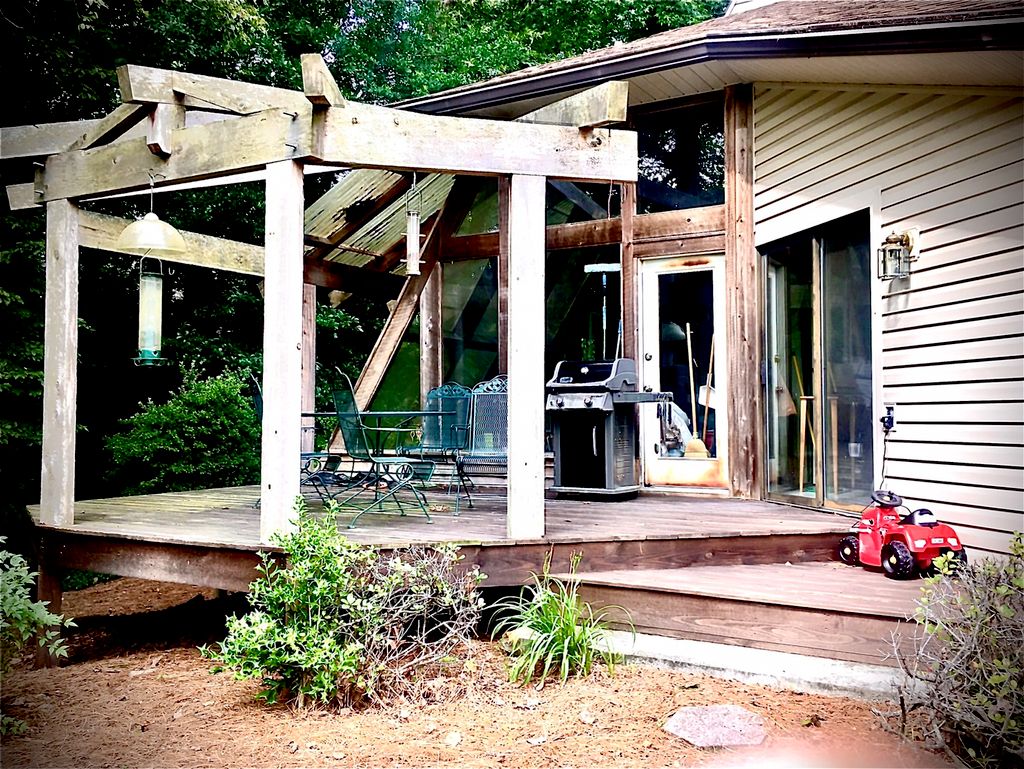 Before washing or sealing deck and beams
