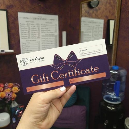 Gift Certificates and E-Gift cards available! Gift