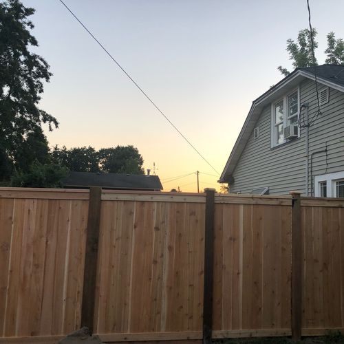 Couldn’t be happier with my new fence! It’s beauti
