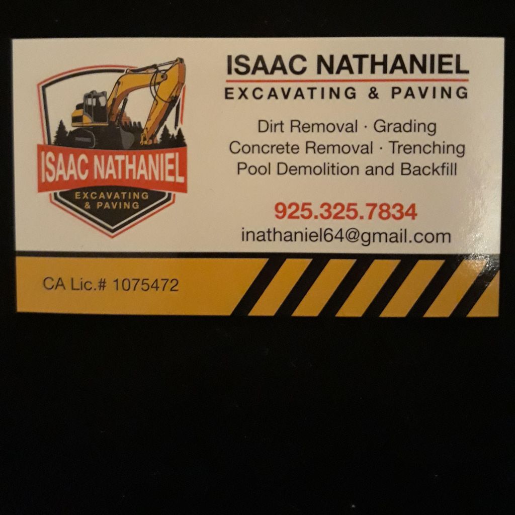Isaac Nathaniel  excavating and paving
