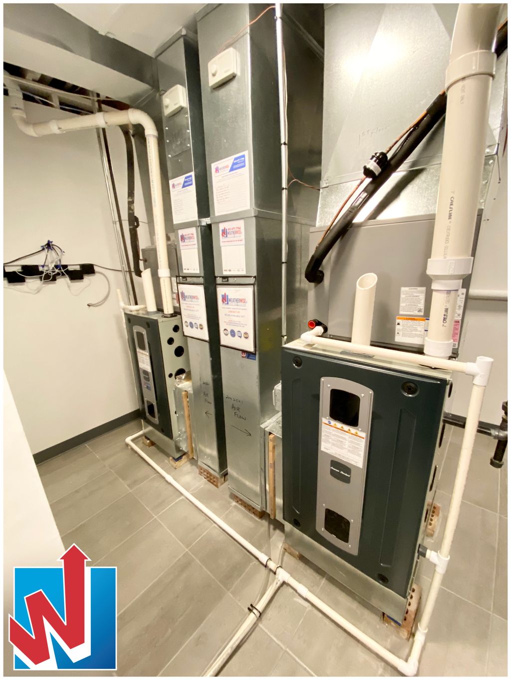 Installation of Two New American Standard Furnaces