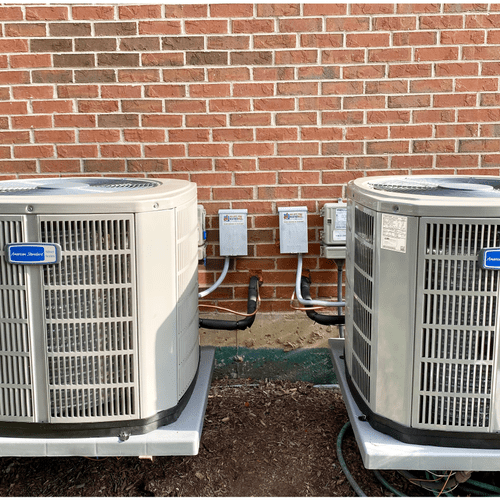 Installation of Two New American Standard Air-Cond