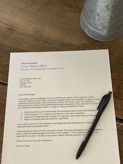 Cover Letters
