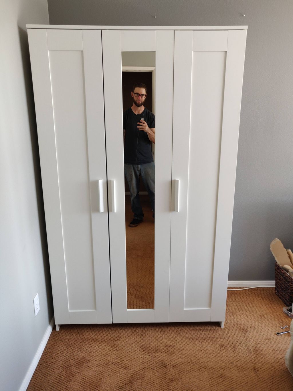 built and anchored this nifty wardrobe closet
