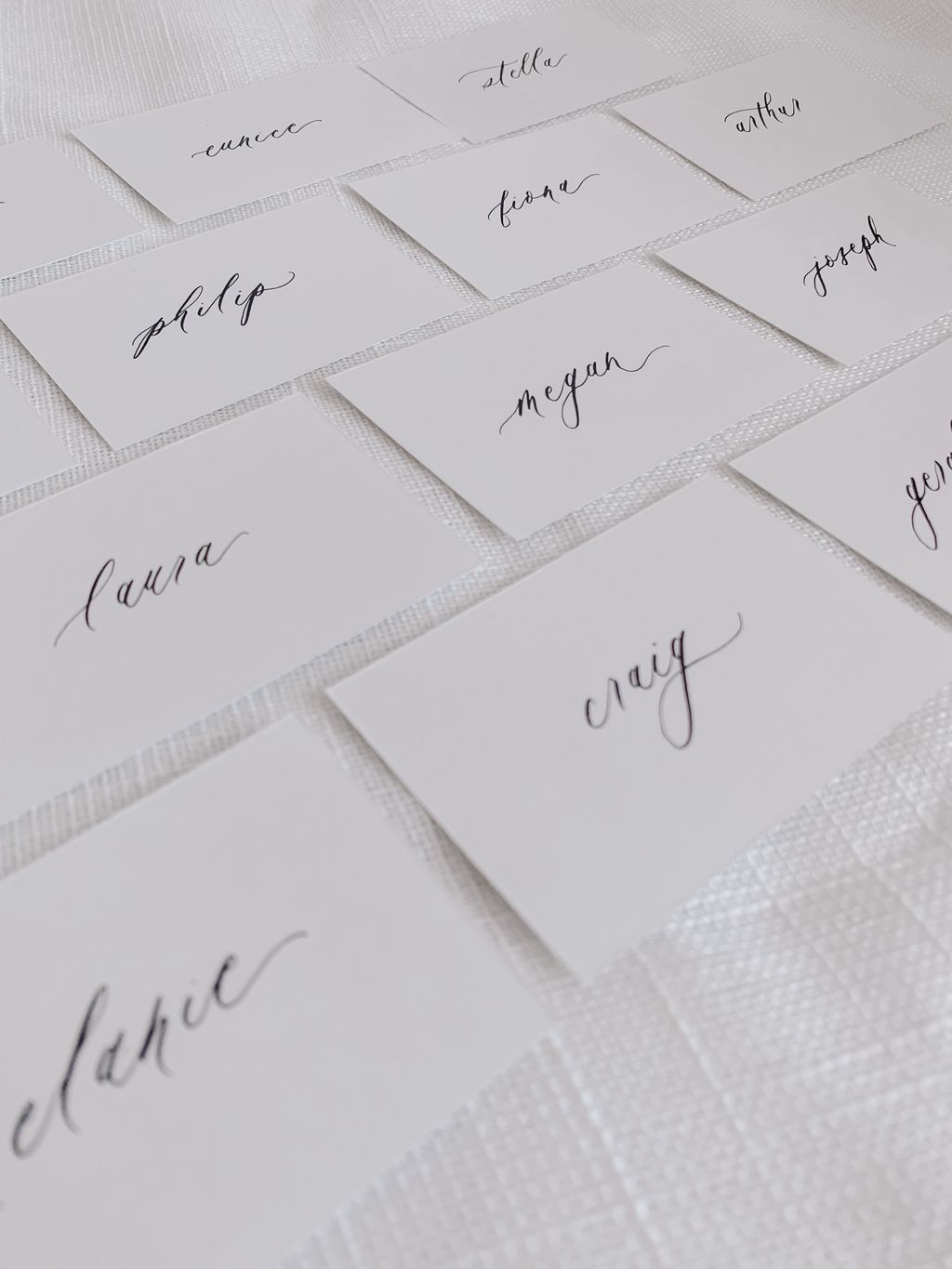 Custom Minimal Wedding Place Cards