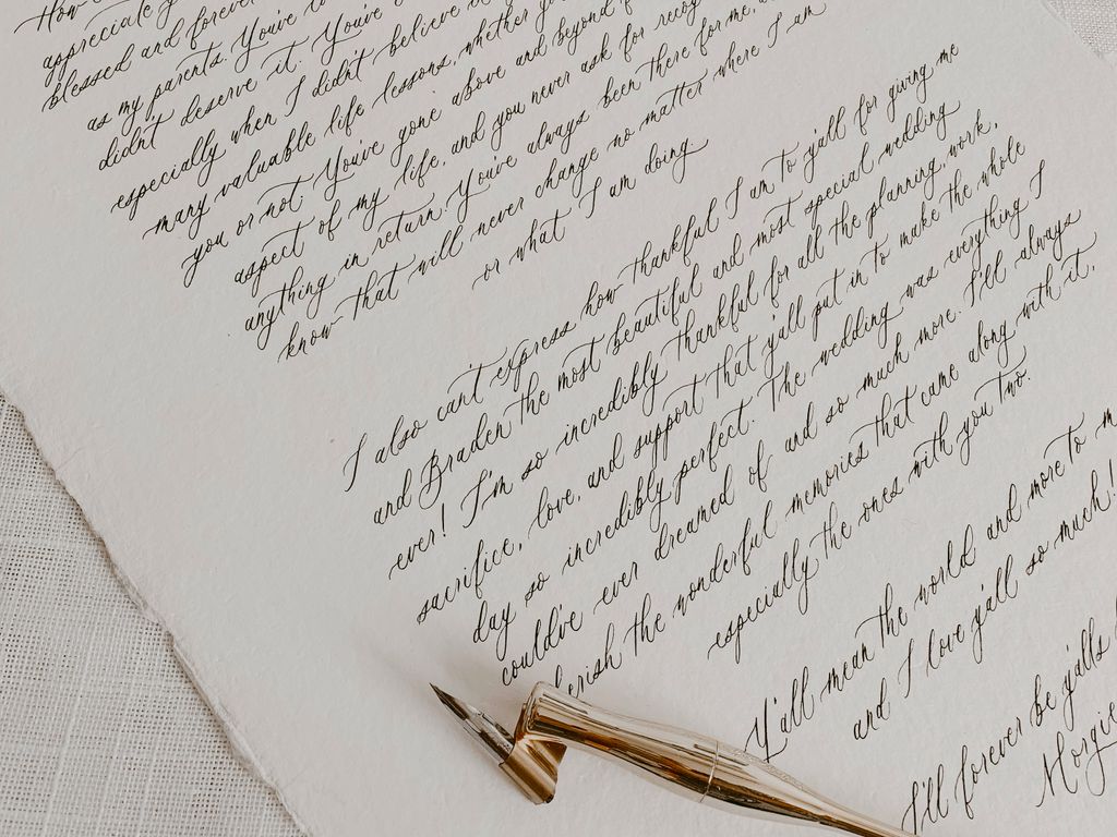 Custom Vows on 12x18in.